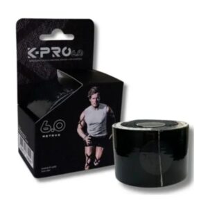 Bandagem Elastica Adesiva Preto K-pro 6.0m - Lismed