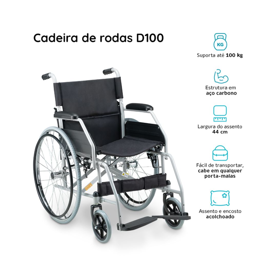 Cadeira de Rodas - D100 - Dellamed - Image 8