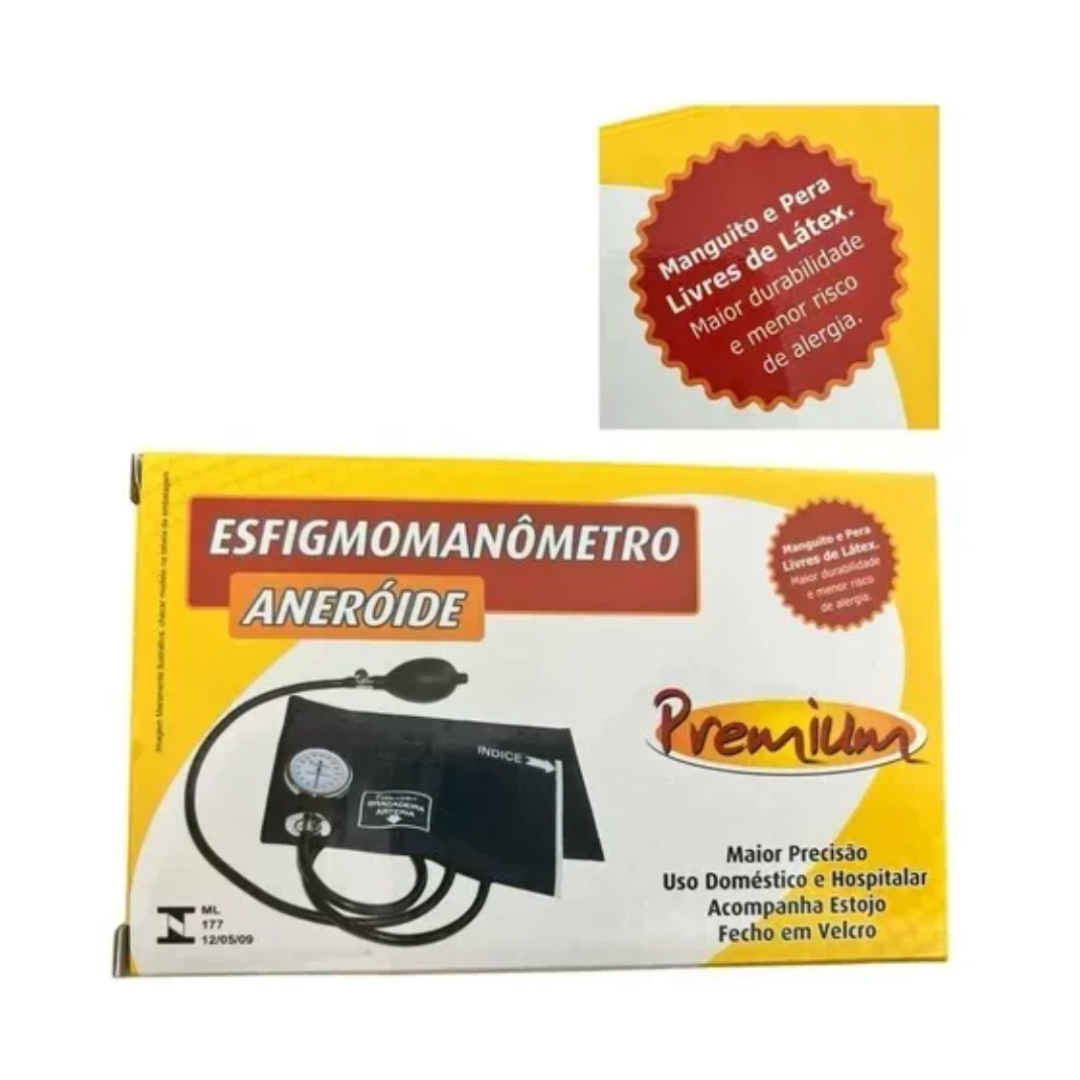 Esfigmomanômetro Aneróide - Premium